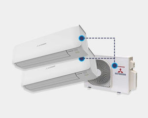 Multi split units meerdere aircos